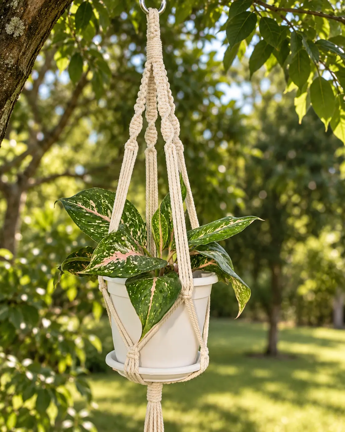 Colgante sencillo de macramé